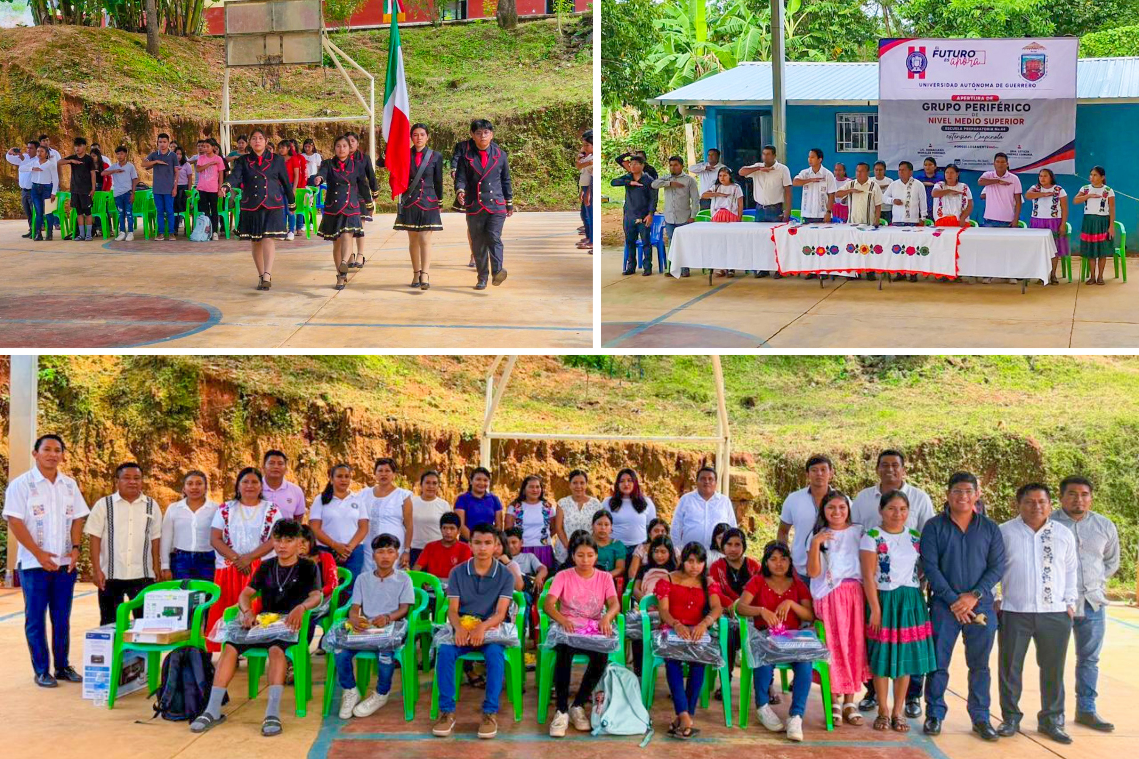 LA UAGRO INAUGURA EXTENSIÓN DE LA PREPARATORIA NO. 44 EN LA COMUNIDAD DE COAPINOLA